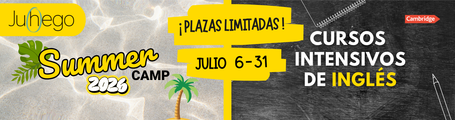 Summer camp 2026 - Cursos intensivos de inglés